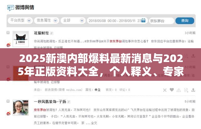2025新澳内部爆料最新消息与2025年正版资料大全，个人释义、专家解析解释与落实?留心虚假的虚架势