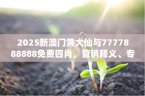 2025新澳门黄大仙与7777888888免费四肖，营销释义、专家解析解释与落实,小心言过其实推广